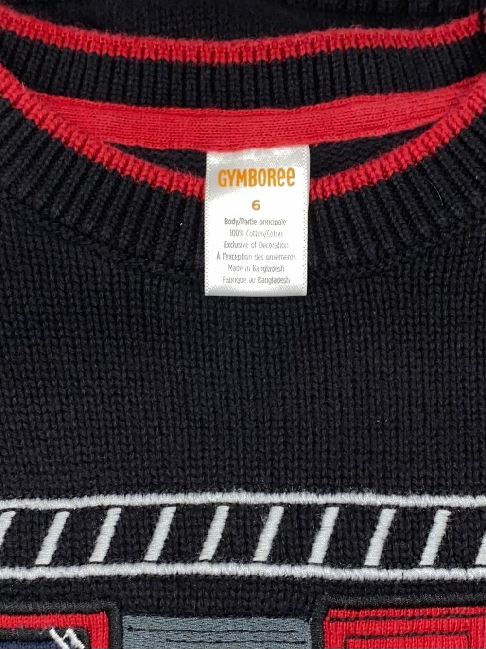 Gymboree Boys ‘Fire Chief’ Black Fire Truck Sweater Size 6 - Picture 6 of 11